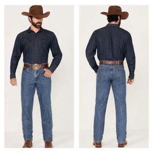 Cinch Green Label High Rise Relaxed Fit Tapered Leg Jean Men 42 x 36 Long Cotton